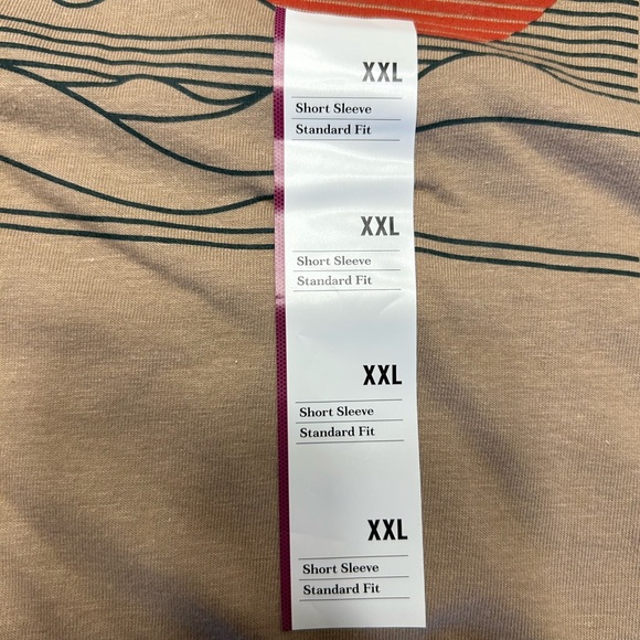 Goodfellow & Co Men's Brown Graphic Tee with Red Sun - Picture 3 of 6